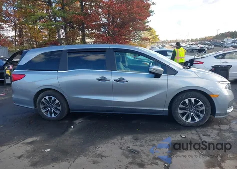 2022 Honda Odyssey Ex-L из США, поврежденный, VIN 5FNRL6H77NB059655